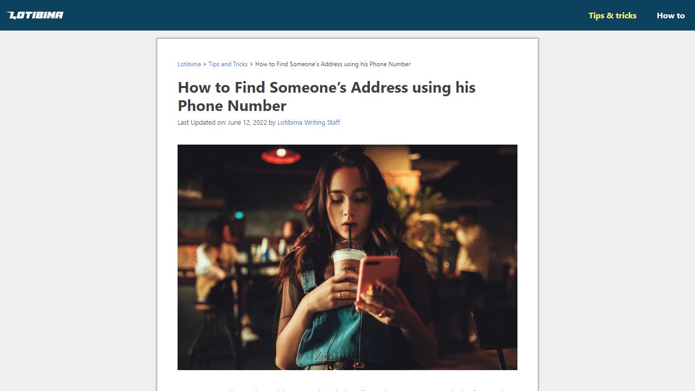 How to Find Someone's Address by Phone Number? - Lotibima